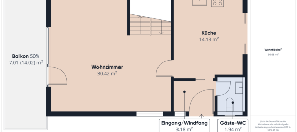Таунхаус с 2 спальнями в Веймар, Германия № 279125 21