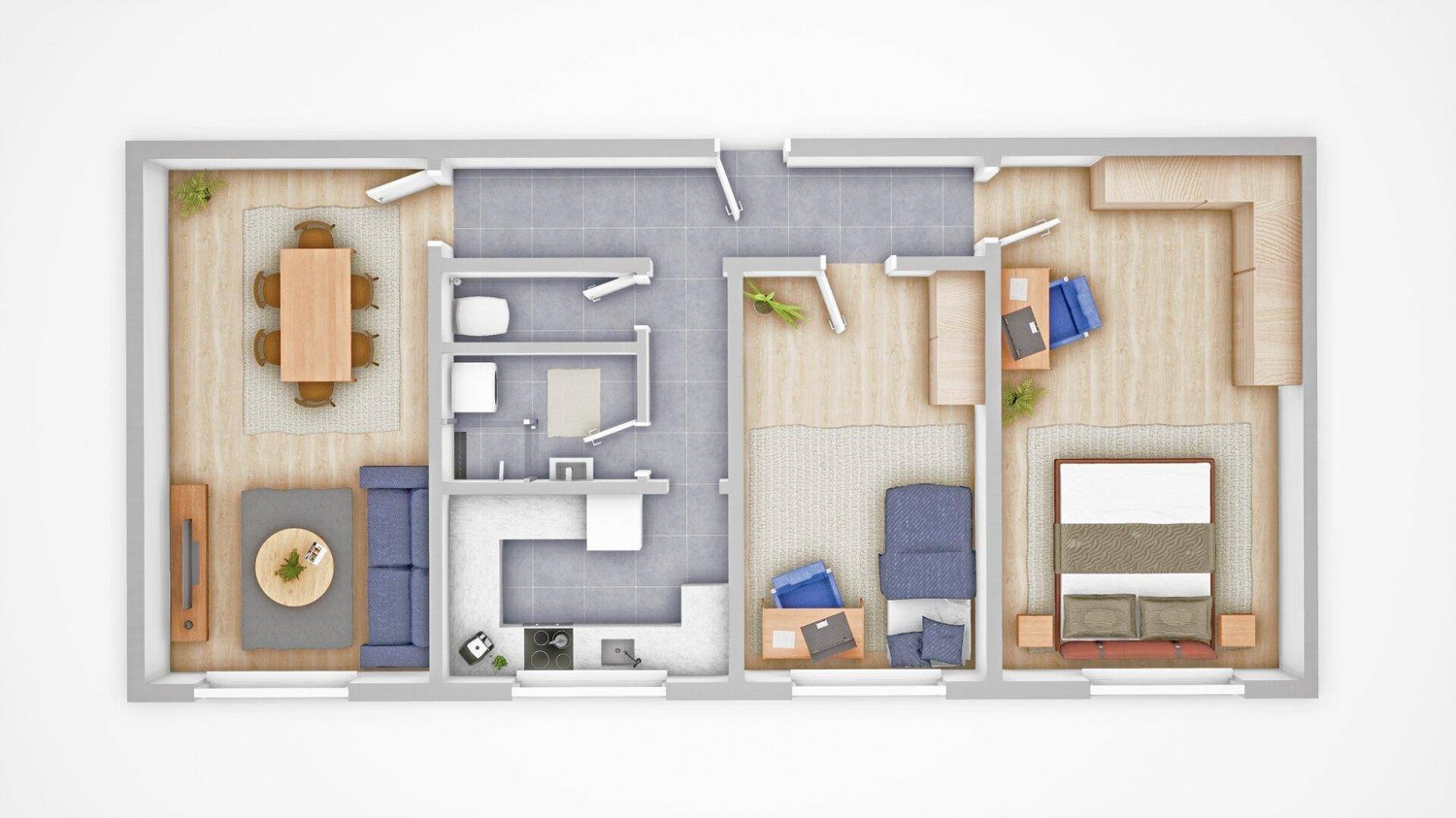 3 rooms Apartment in Brigittenau, Austria No. 166241