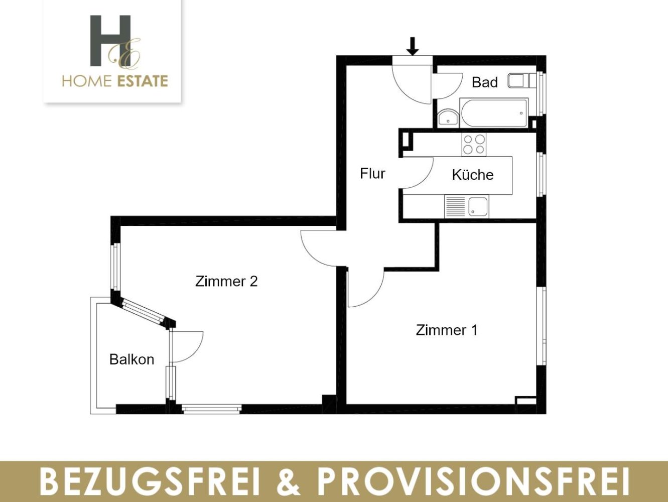 2 Schlafzimmer Wohnung in Reinickendorf, Germany, Nr. 76575