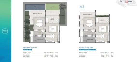 Кондоминиум  с 2 спальнями в Камала, Таиланд № 12348 12