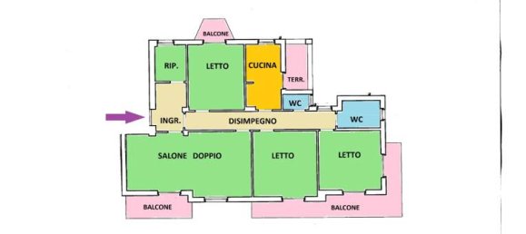 Квартира с 5 комнатами в Палермо, Италия № 254685 8