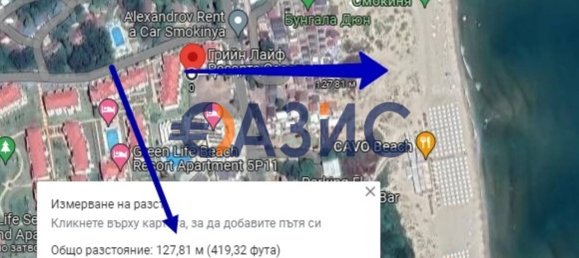 Квартира с 1 спальней в Созопол, Болгария № 699 30