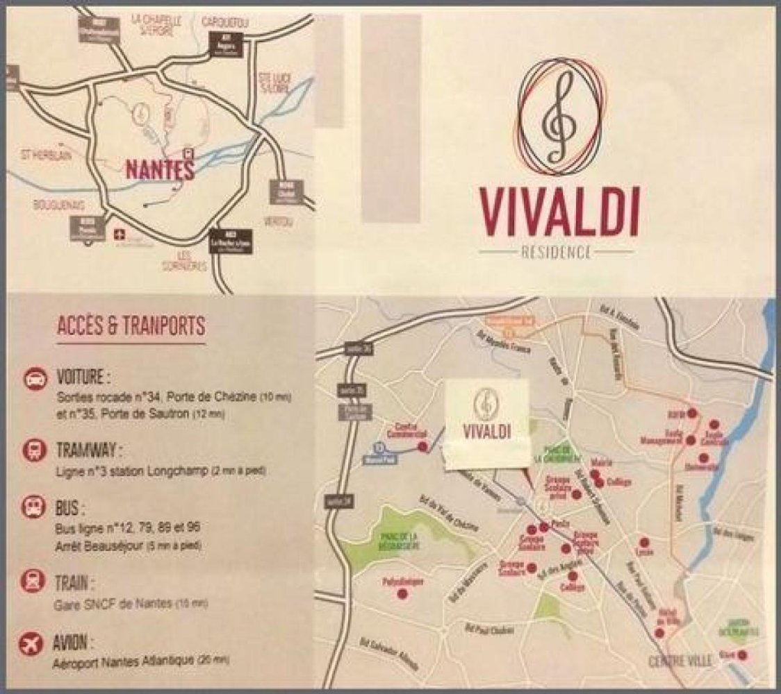 Studio in Nantes, France No. 36162