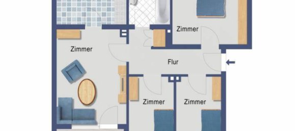4-Zimmer Wohnung in Essen, Germany, Nr. 107402 2
