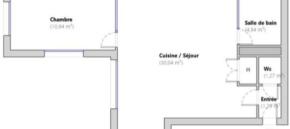 Apartamento de 1 dormitorio en Lille, France No. 78898 11