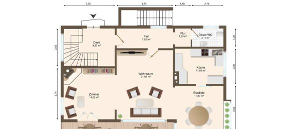 2 غرف نوم منزل في Harburg, Germany رقم 167754 4