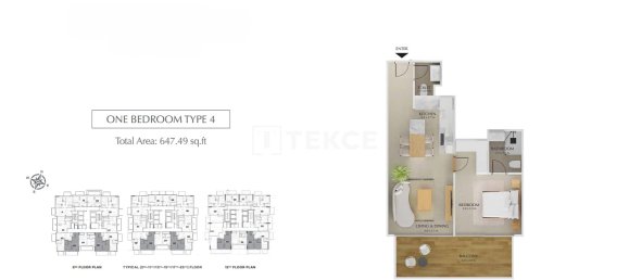 Дуплекс с 3 спальнями в Jumeirah Village Triangle, Дубай, ОАЭ № 111721 19