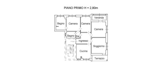 3 rooms Apartment in Udine, Italy No. 73945 11