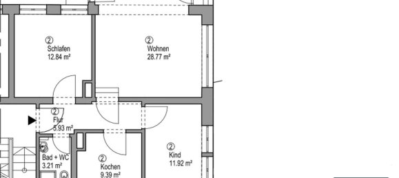 3-salle Appartement à Augsburg, Germany No. 77425 6