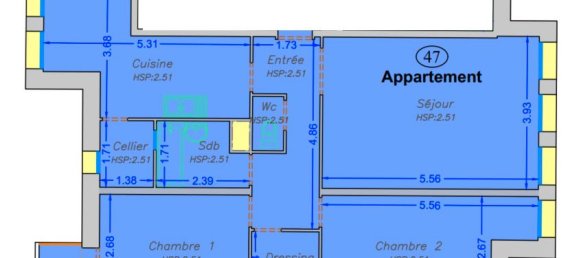 2 bedrooms Apartment in Reims, France No. 233609 5