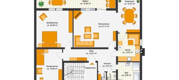 Apartamento de 4 habitaciónes en Wolfsburg, Germany No. 17023 12