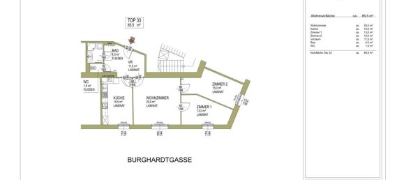 3 rooms Apartment in Brigittenau, Austria No. 114555 13