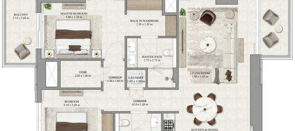 2 chambres Appartement à Dubai, UAE No. 113443 2