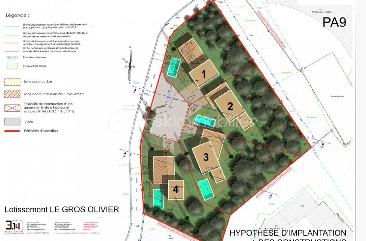 Terreno en Montpellier, France 1137 m² No. 362937