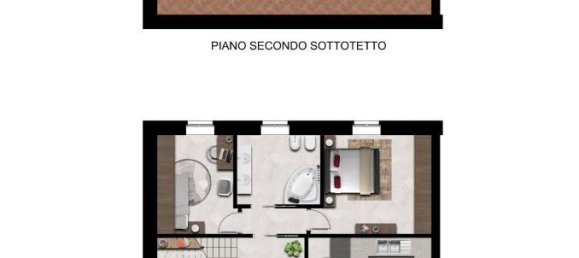 3-salle Appartement à Briosco, Italy No. 86892 12