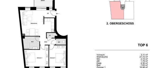 3 rooms Apartment in Vienna, Austria No. 143664 23