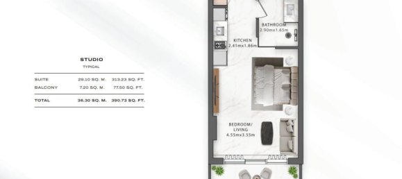 35m² Apartment in Ras Al Khaimah, UAE No. 106808 6