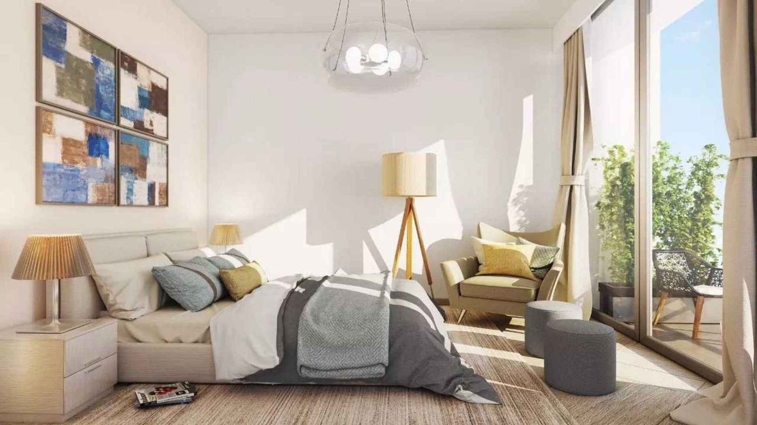 Квартира с 1 спальней в AZIZI RIVIERA BEACHFRONT, Meydan, ОАЭ № 62143