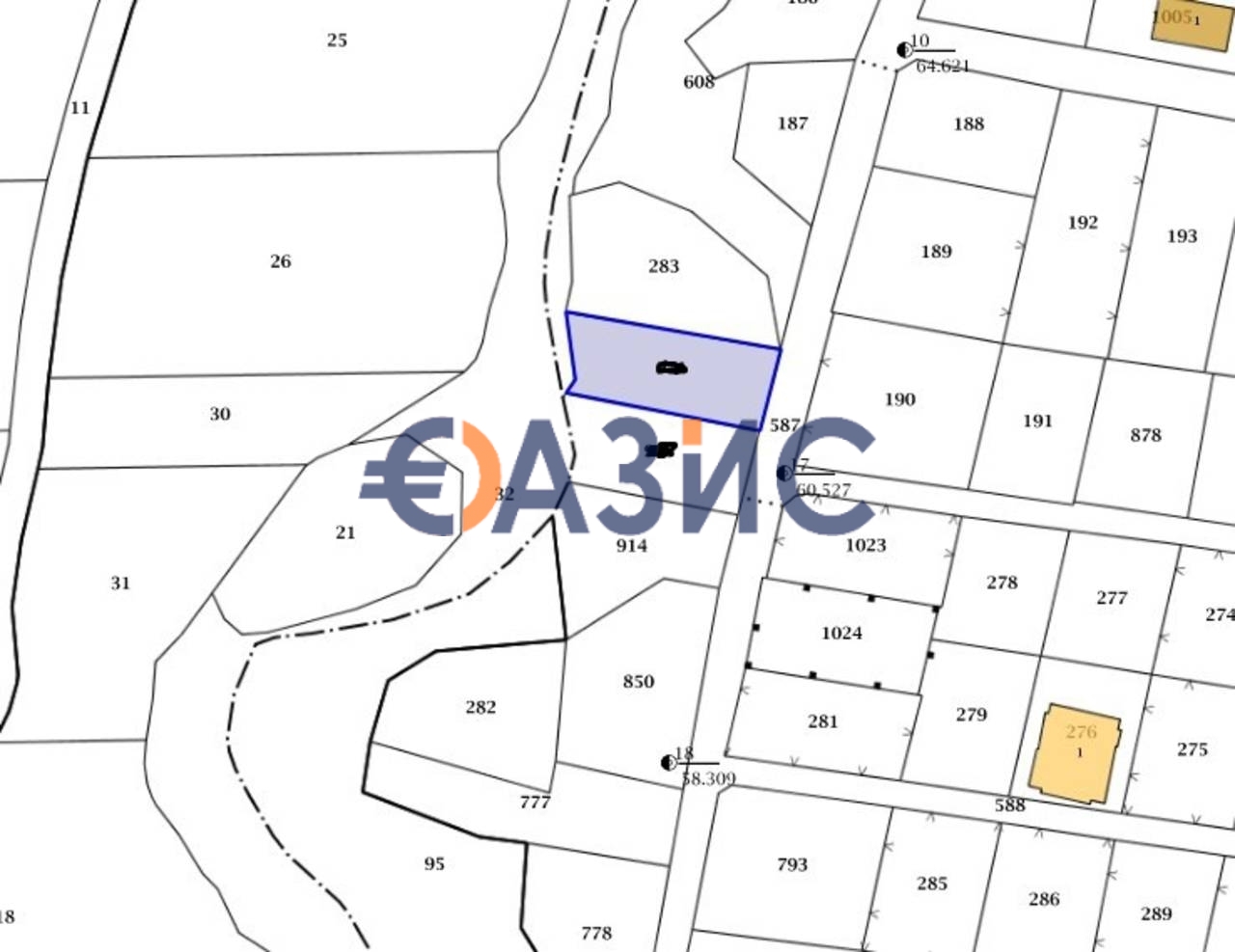 530m² Land in Sveti Vlas, Bulgaria No. 361