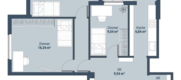3 rooms Apartment in Hernals, Austria No. 141897 16