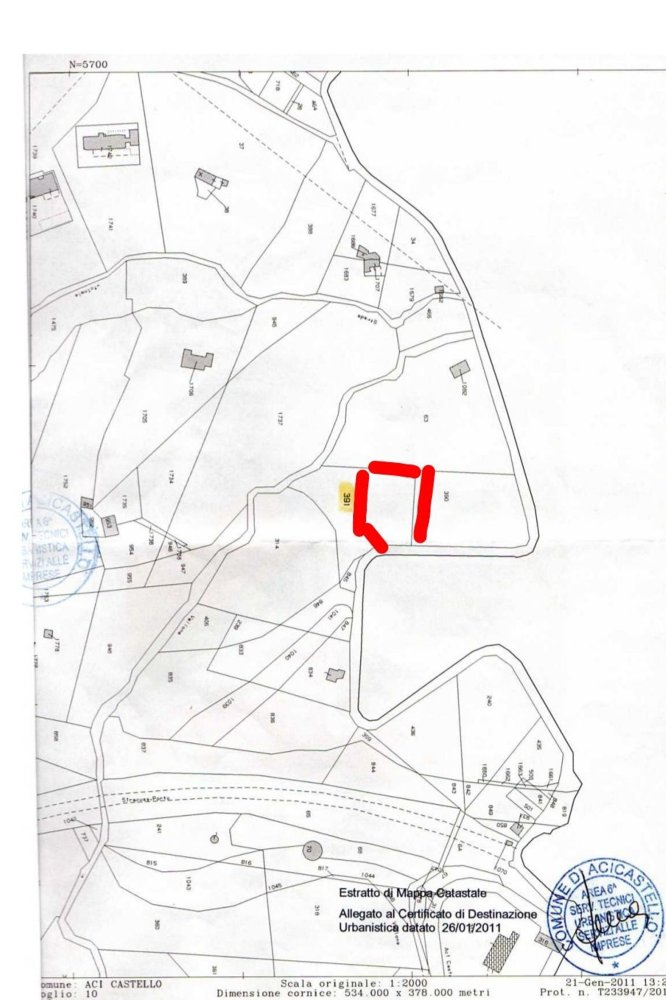 Terreno em Aci Castello, Italy 1500 m² N.º 256193