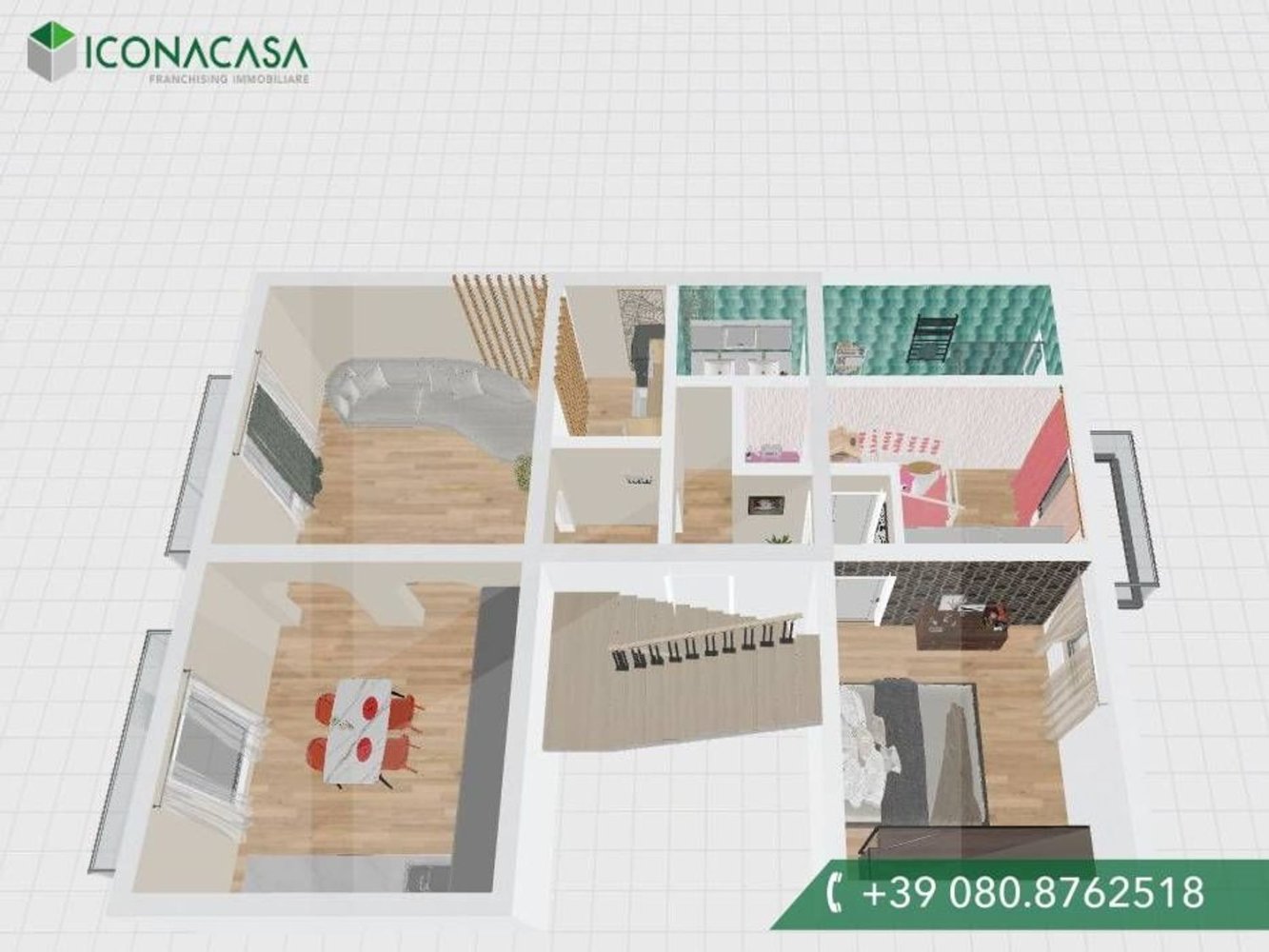 4-Zimmer Wohnung in Bari, Italy, Nr. 21091