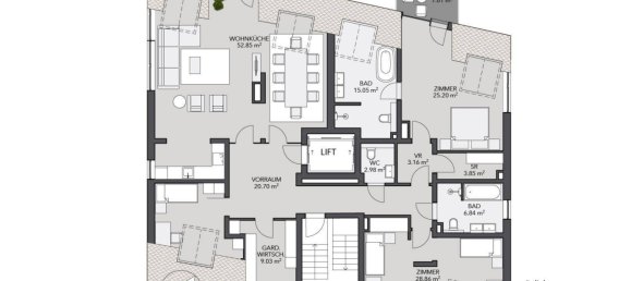 4 Schlafzimmer Penthouse in Penzing, Austria, Nr. 206230 38