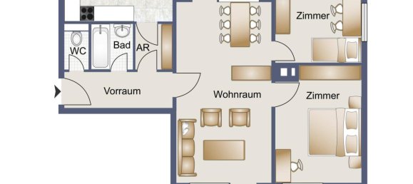 Квартира с 3 комнатами в Фельдкирх, Австрия № 17614 15