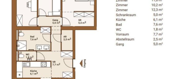 4غرفة شقة في Favoriten, Austria رقم 155642 14