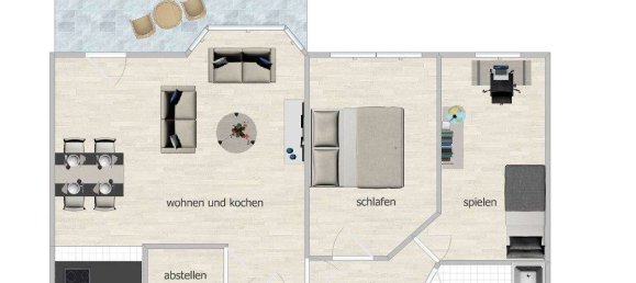 Квартира с 2 спальнями в Галле, Германия № 259829 8