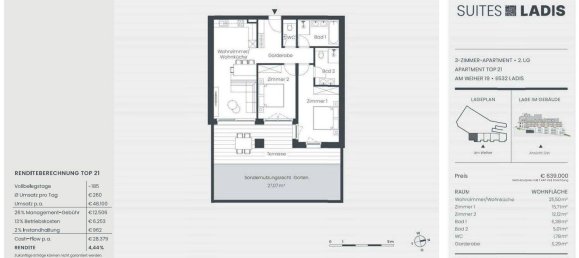 3 rooms Apartment in Ladis, Austria No. 24472 10