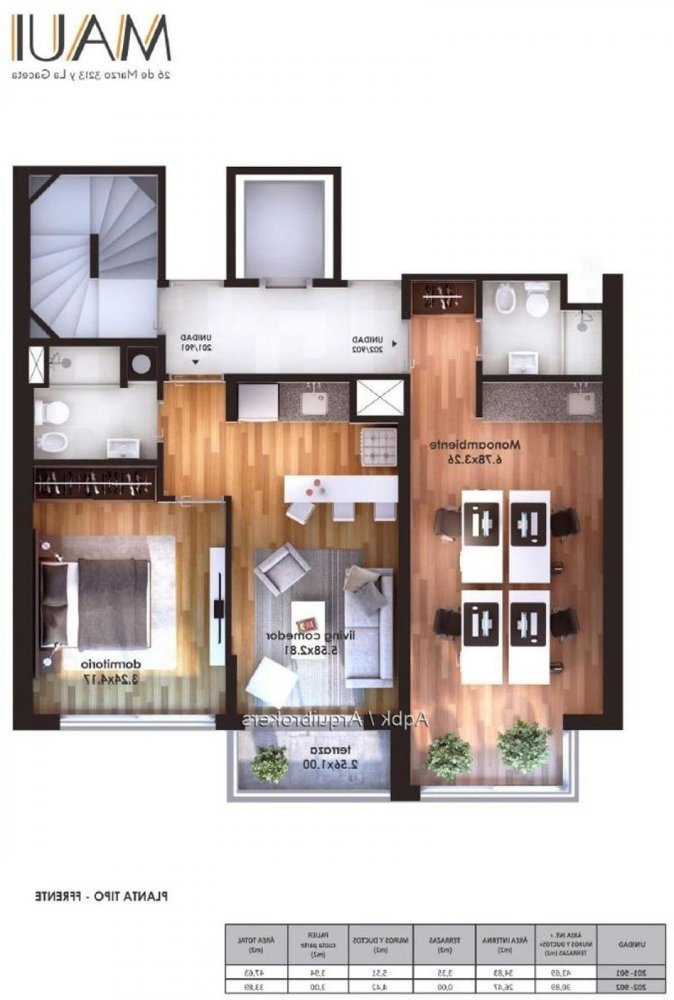 استوديو في Montevideo, Uruguay رقم 11184