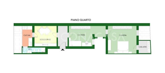 3غرفة شقة في Bari, Italy رقم 24568 2