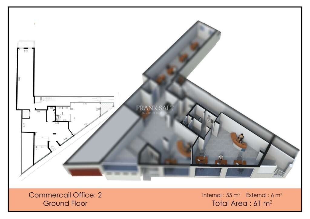 Escritório em Gzira, Malta N.º 13508