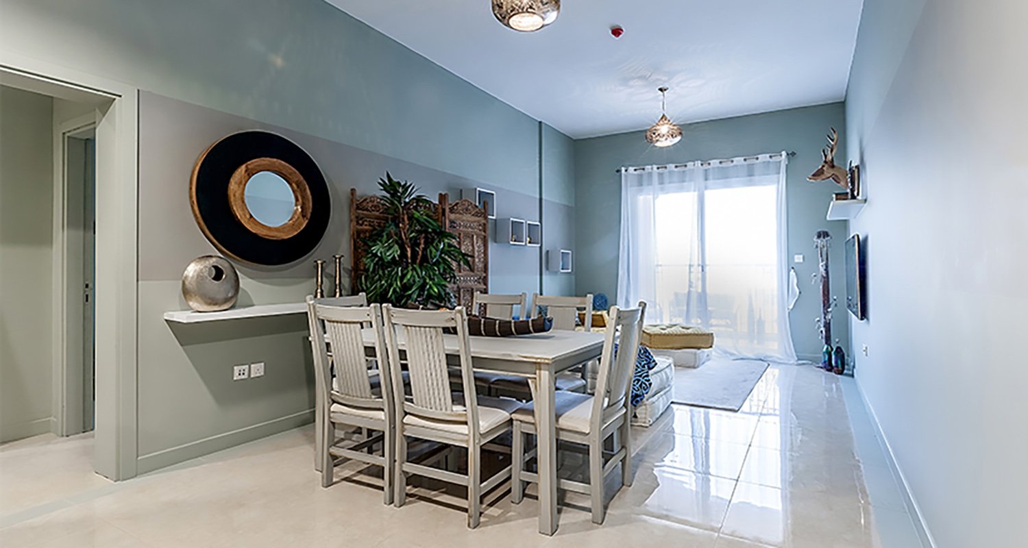 Квартира с 1 спальней в PANTHEON BOULEVARD, Джумейра Вилладж Серкл, ОАЭ № 58122