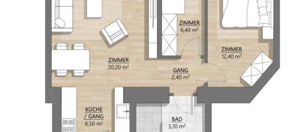 2 rooms Apartment in Ottakring, Austria No. 144861 2