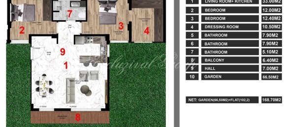 شقة 2+1 في Bodrum, Turkey رقم 28904 24