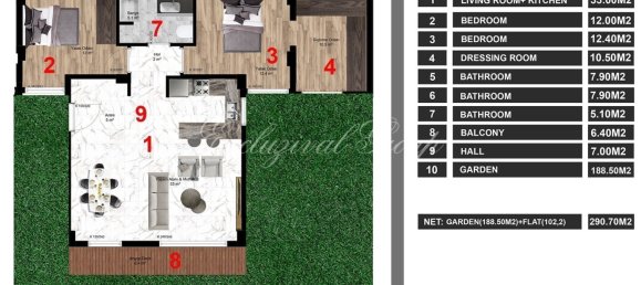 شقة 2+1 في Bodrum, Turkey رقم 28904 26