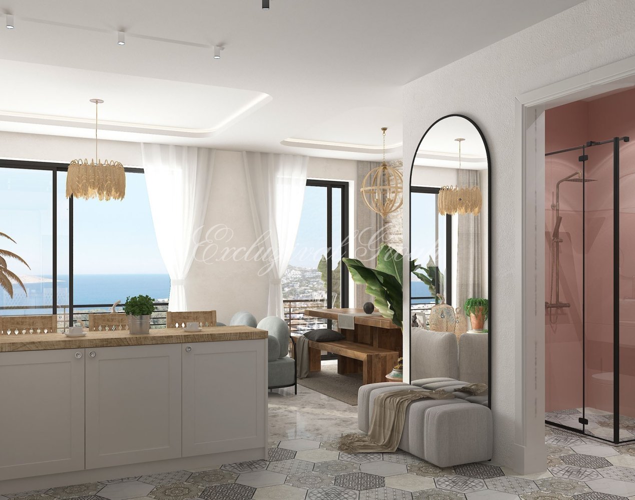 شقة 2+1 في Bodrum, Turkey رقم 28904