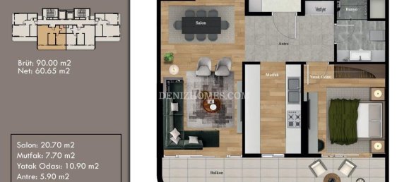 2-salle Villa à Erdemli, Turkey No. 31761 6