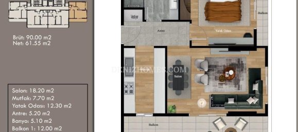 2-salle Villa à Erdemli, Turkey No. 31761 8