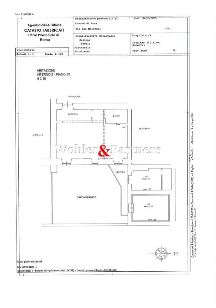 1 غرف نوم شقة في Rome, Italy رقم 358713