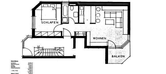 1 chambre Appartement à Stuttgart, Germany No. 114759 7