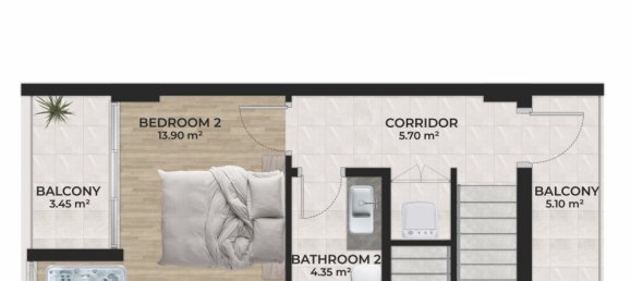 3 rooms Villa in Alanya, Turkey No. 9904 29