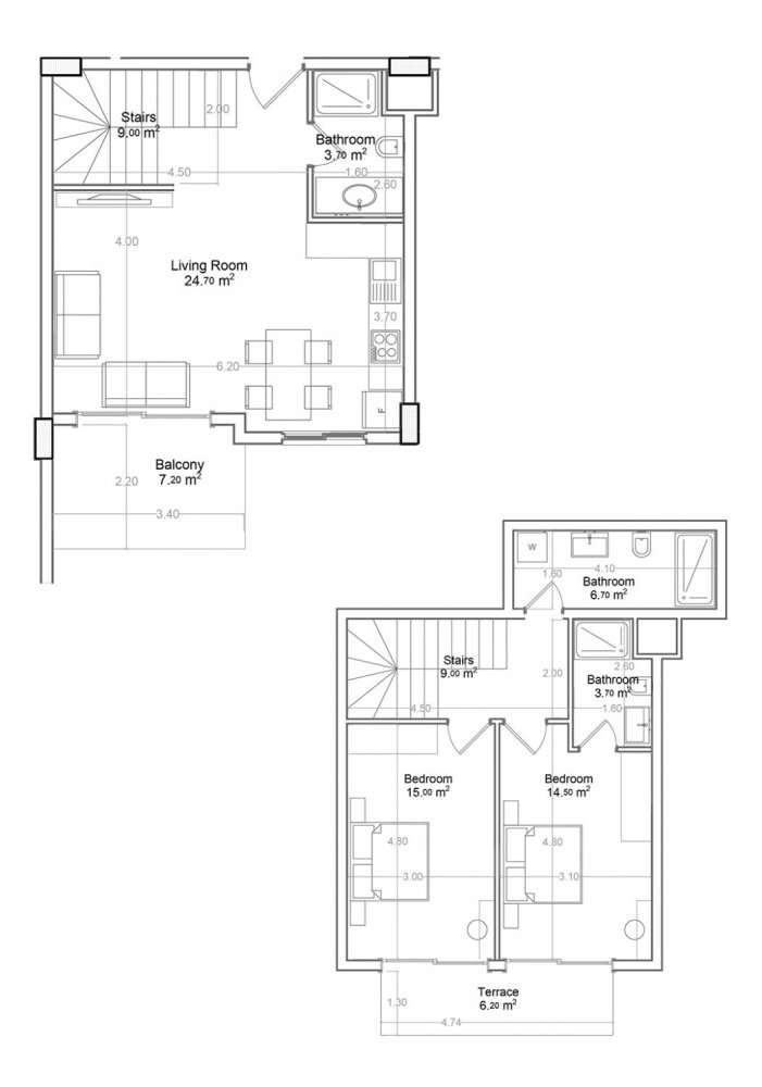 Penthouse 2+1 à Yekta Green Life Gazipasa Residence, Gazipasa, Turkey No. 39516 1