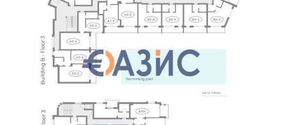 1 chambre Appartement à Obzor, Bulgaria No. 435 17