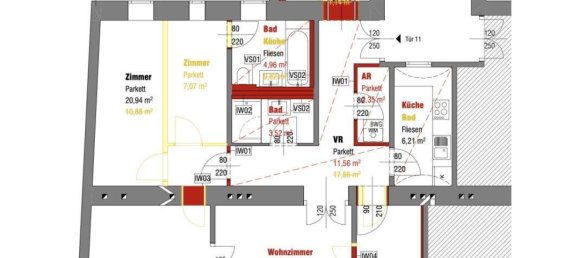 4 rooms Apartment in Josefstadt, Austria No. 44435 12