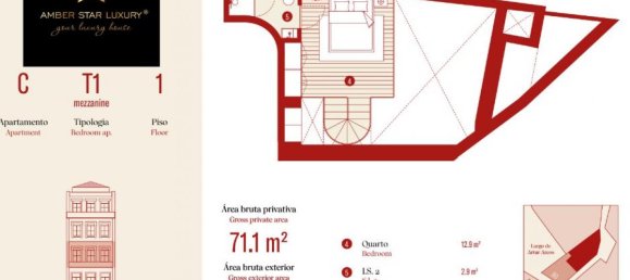 Studio-Eigentumswohnung in Porto, Portugal, Nr. 6852 6