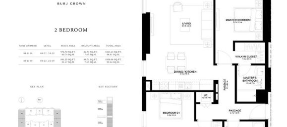 2 Schlafzimmer Wohnung in Downtown Dubai (Downtown Burj Dubai), UAE, Nr. 195069 14