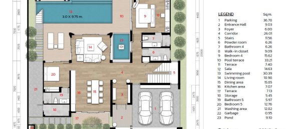 Вилла с 5 спальнями в The Ozone Lagunia Villas, Пхукет, Таиланд № 29416 12
